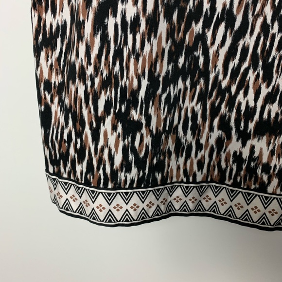 London Times animal print leopard fitted dress large 14 - Picture 4 of 7